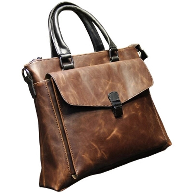 Mbluxy new Men Leather Handbag