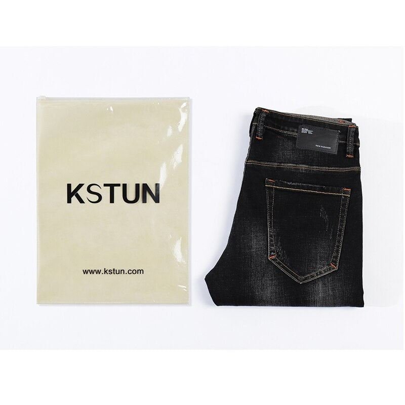 Mbluxy Jeans Men Frayed Ripped Jeans