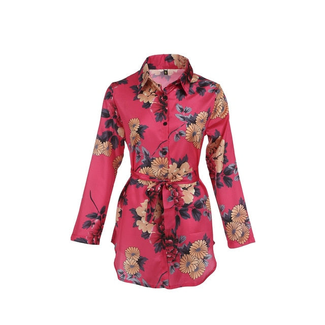 Mbluxy Summer Women Silk Satin Shirt