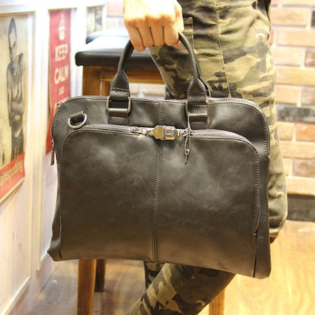 Mbluxy New Business Men Handbag casual shoulder