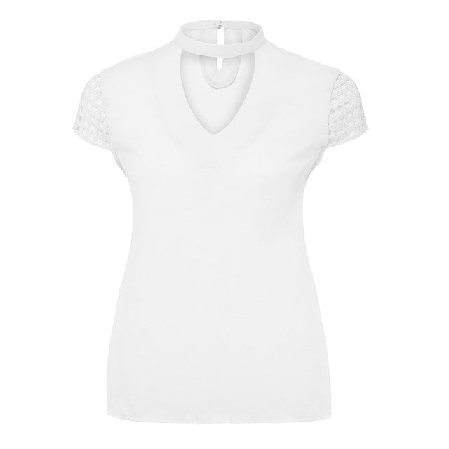 Mbluxy Womens Sexy V Ncek Blouse Fashion