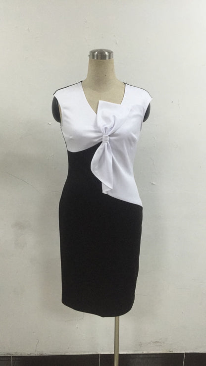 Mbluxy Black White Dress