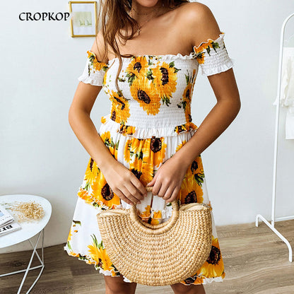 MBluxy Sexy Backless Strapless Summer Dress Women Casual