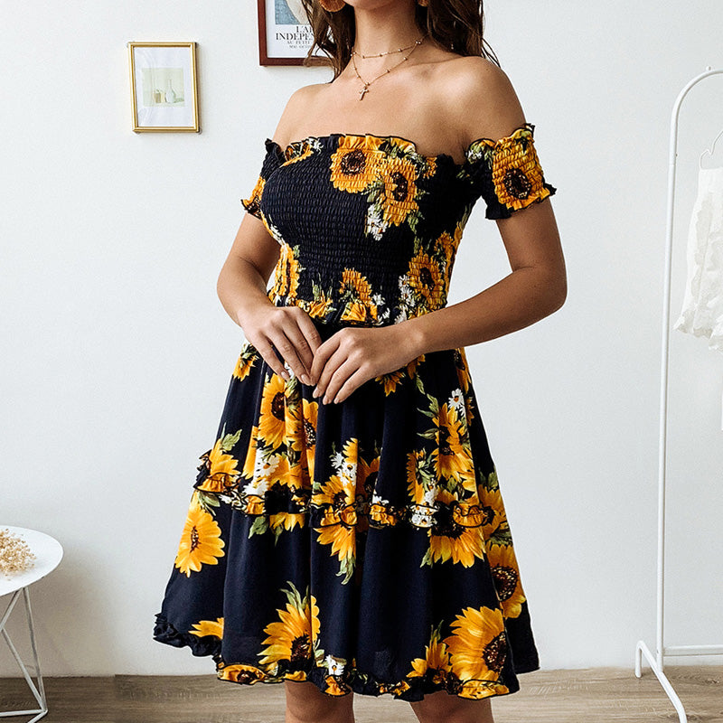 MBluxy Sexy Backless Strapless Summer Dress Women Casual