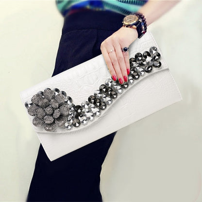 Mbluxy Diamond hand clutch new leather women clutch bag