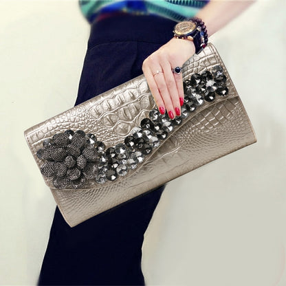 Mbluxy Diamond hand clutch new leather women clutch bag
