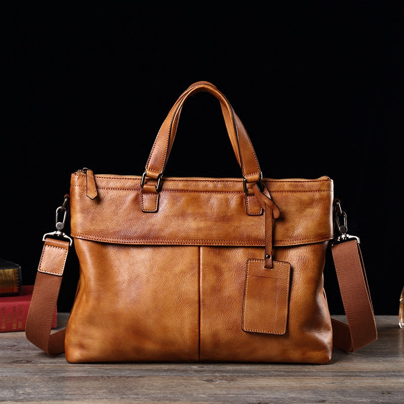 Mbluxy Genuine Leather men's handbag