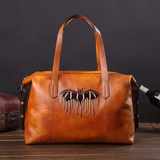 Mbluxy Genuine Leather men's handbags casual