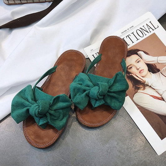 MBluxy Women Bow Torridity Sandals Slipper Indoor Outdoor flops