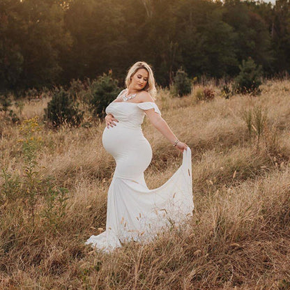 MBluxy Maternity Dresses For Photo Shoot Pregnant Women