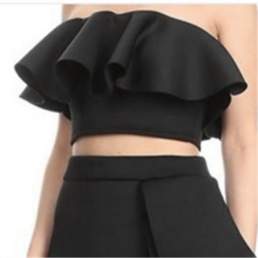 Mbluxy  Cropped Tops Tank for Women Off Shoulder