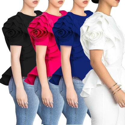 Mbluxy Women Blouse Tops Shirt Layers
