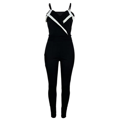 Mbluxy Women Spaghetti Strap Off Shoulder Jumpsuit
