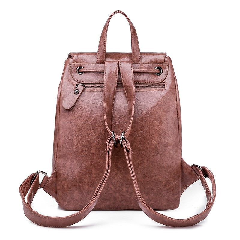 MBluxy Women's Backpack Leather Luxury