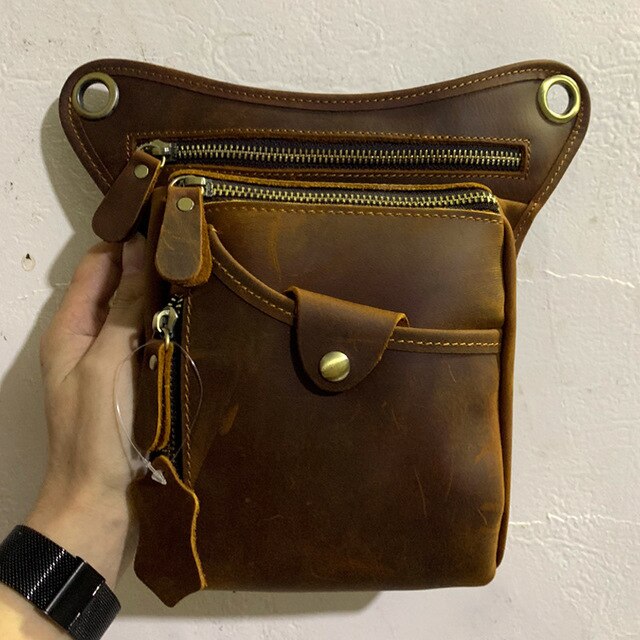 Mbluxy Men's Shoulder Bag Leather
