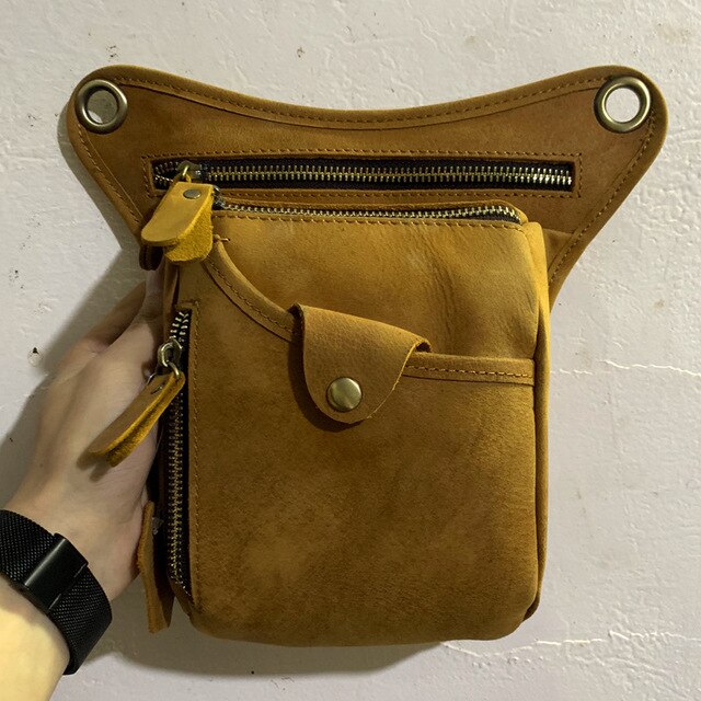 Mbluxy Men's Shoulder Bag Leather