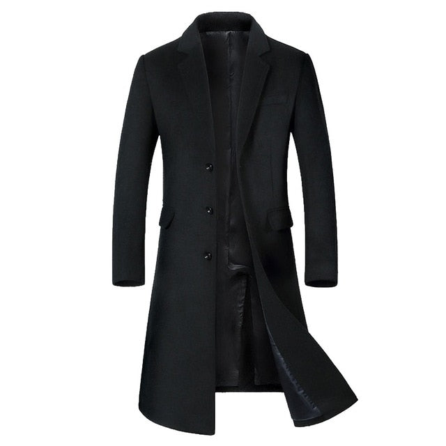 MBluxy Winter Wool Jacket Men's High quality