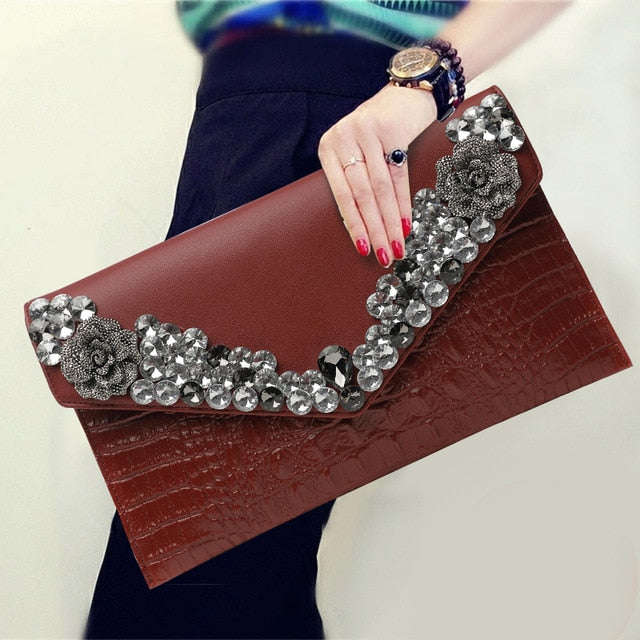 Mbluxy new leather women clutch bag