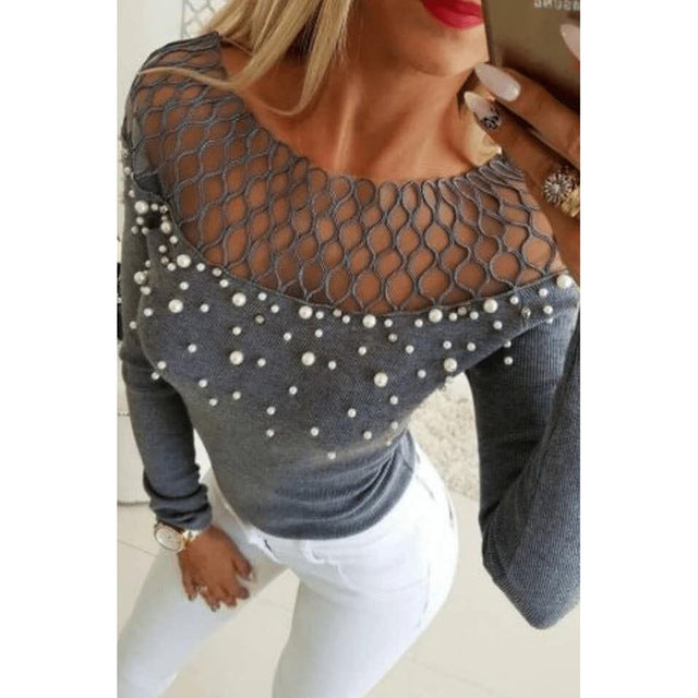 MBluxy Long Sleeve Women T-shirt