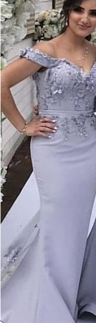 MBluxy Long Sleeve Muslim Bridesmaid Dresses