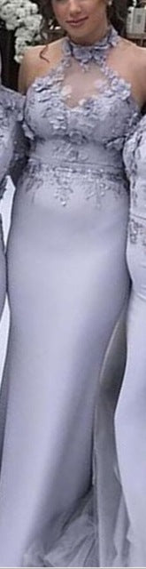 MBluxy Long Sleeve Muslim Bridesmaid Dresses