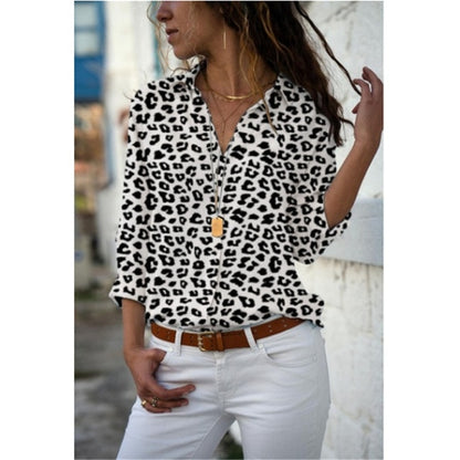 MBluxy Women White Blouses Basic Selling Button Solid